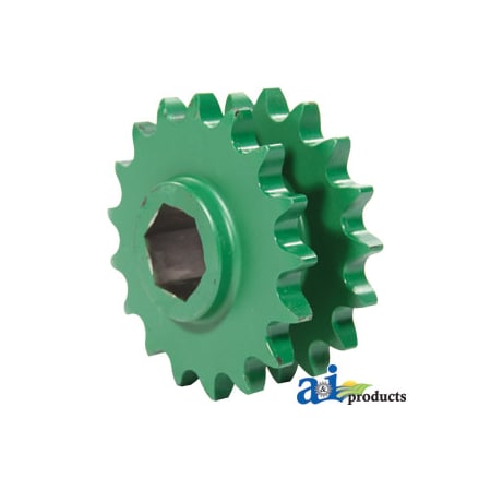A & I Products Sprocket, Double; Main Drive, 17/17 Tooth 6" x6" x4" A-AE39301
